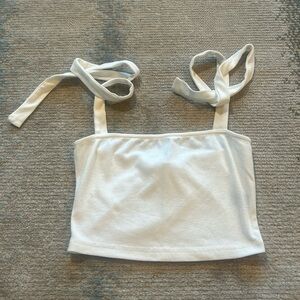 White Halter top